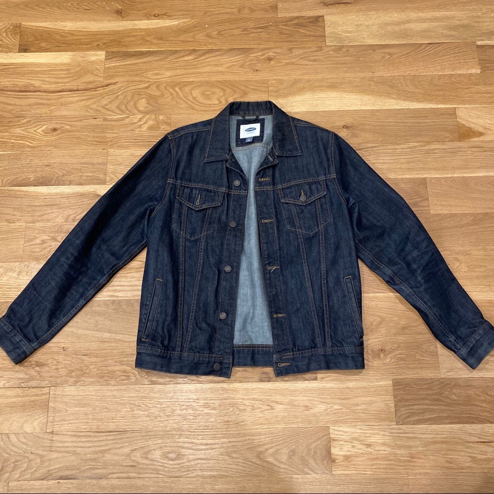 Old Navy Dark Blue Denim Jacket Size M